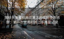 围绕天美蜜桃麻花果冻的实际使用感想：第一次使用时的上手难度记录