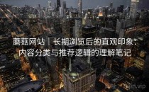 蘑菇网站｜长期浏览后的直观印象：内容分类与推荐逻辑的理解笔记