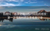 白虎91｜连续使用一段时间后的感受：第一次使用时的上手难度记录