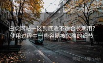 白虎网站一区到底适不适合长期用？使用过程中一些容易被忽略的细节