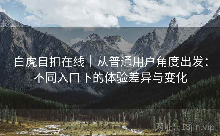 白虎自扣在线｜从普通用户角度出发：不同入口下的体验差异与变化  第2张