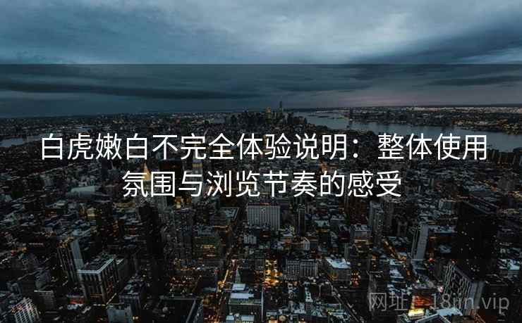 白虎嫩白不完全体验说明：整体使用氛围与浏览节奏的感受  第2张